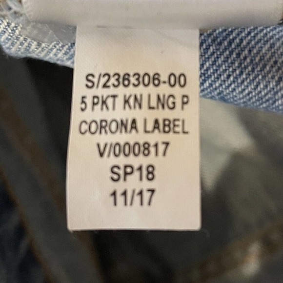 GAP Skirt Women Size 27 Blue Denim Jean Distressed 5 Pocket Mini Straight 2363… - Picture 8 of 8